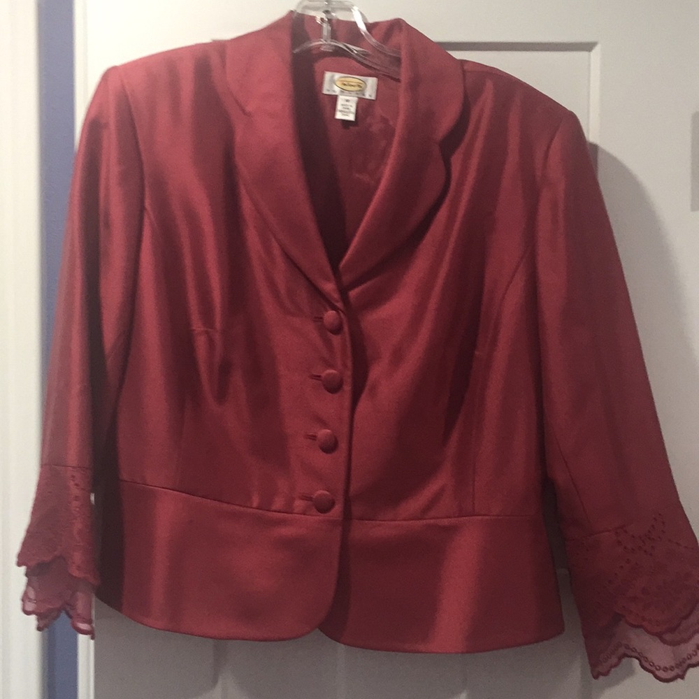 Talbots Size 16P Dark pink suit